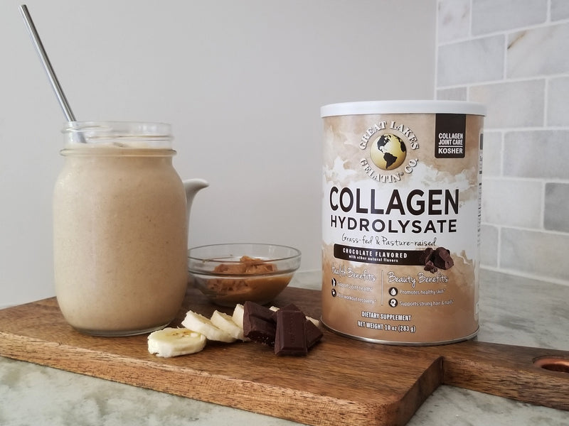 Healthy Chocolate Collagen Milkshake