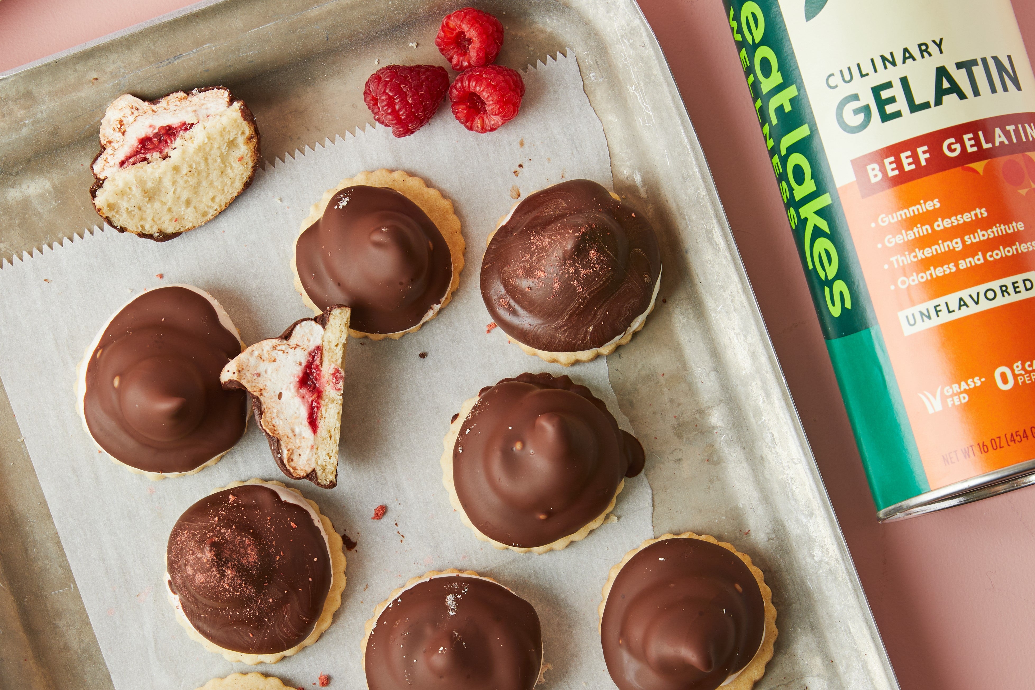 Chocolate Dipped Raspberry Marshmallow Cookies - GLW
 &ndash; Great Lakes Wellness