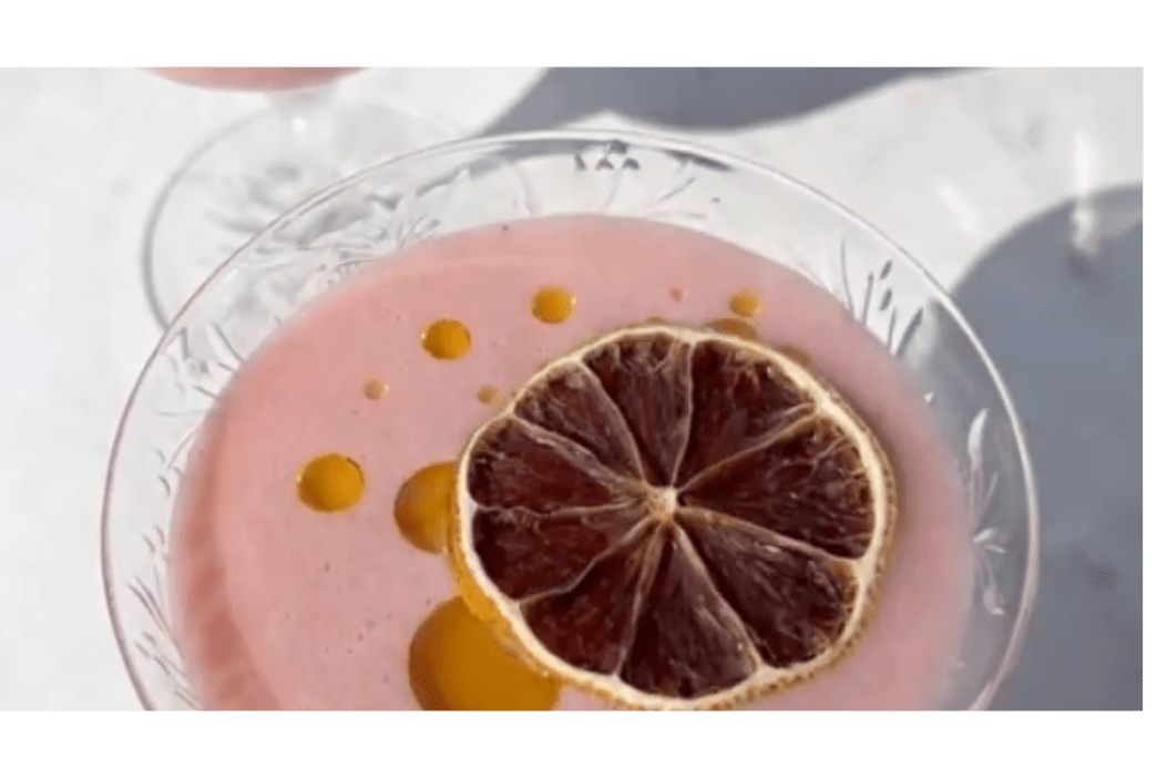 Creamy Strawberry Lemon Mocktail