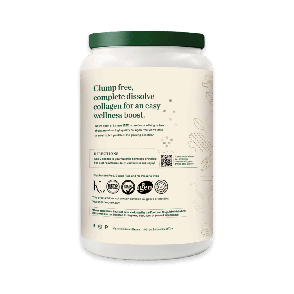 Unflavored Collagen Bundle with 32oz tub, stick packs, and capsules for skin, hair, nails, joints, and digestion support