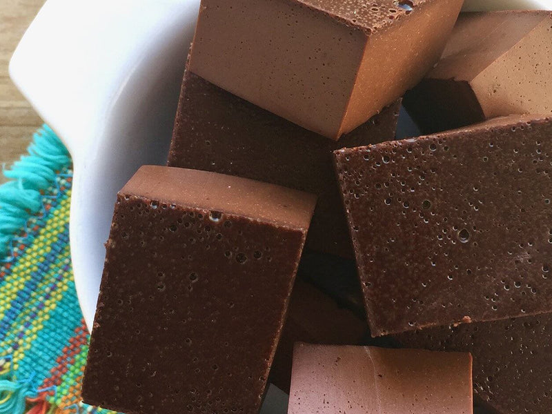 Chocolate Fudge Gelatin Squares