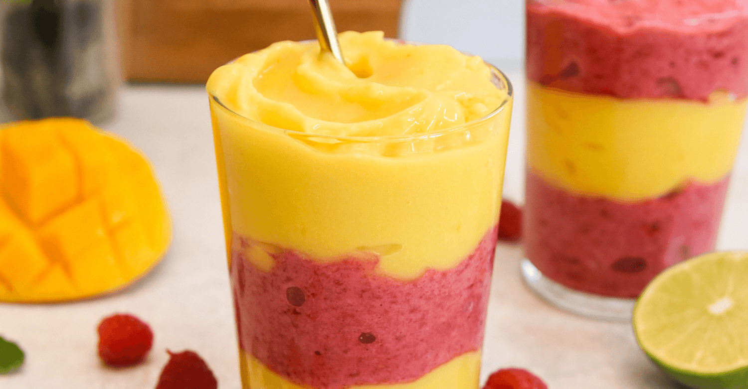 Raspberry Mango Collagen Slushy | Great Lakes Wellness