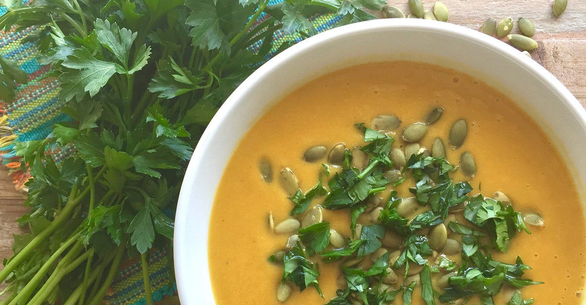 Curried Butternut Squash & Coconut Soup