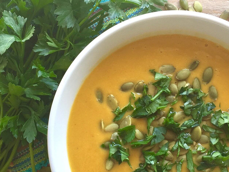 Curried Butternut Squash & Coconut Soup