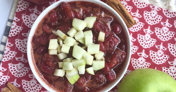 Apple Cinnamon Cranberry Sauce