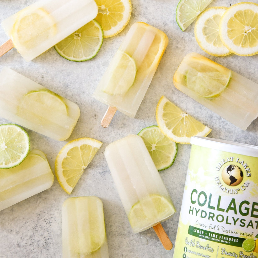 Lemon Lime Collagen Popsicles