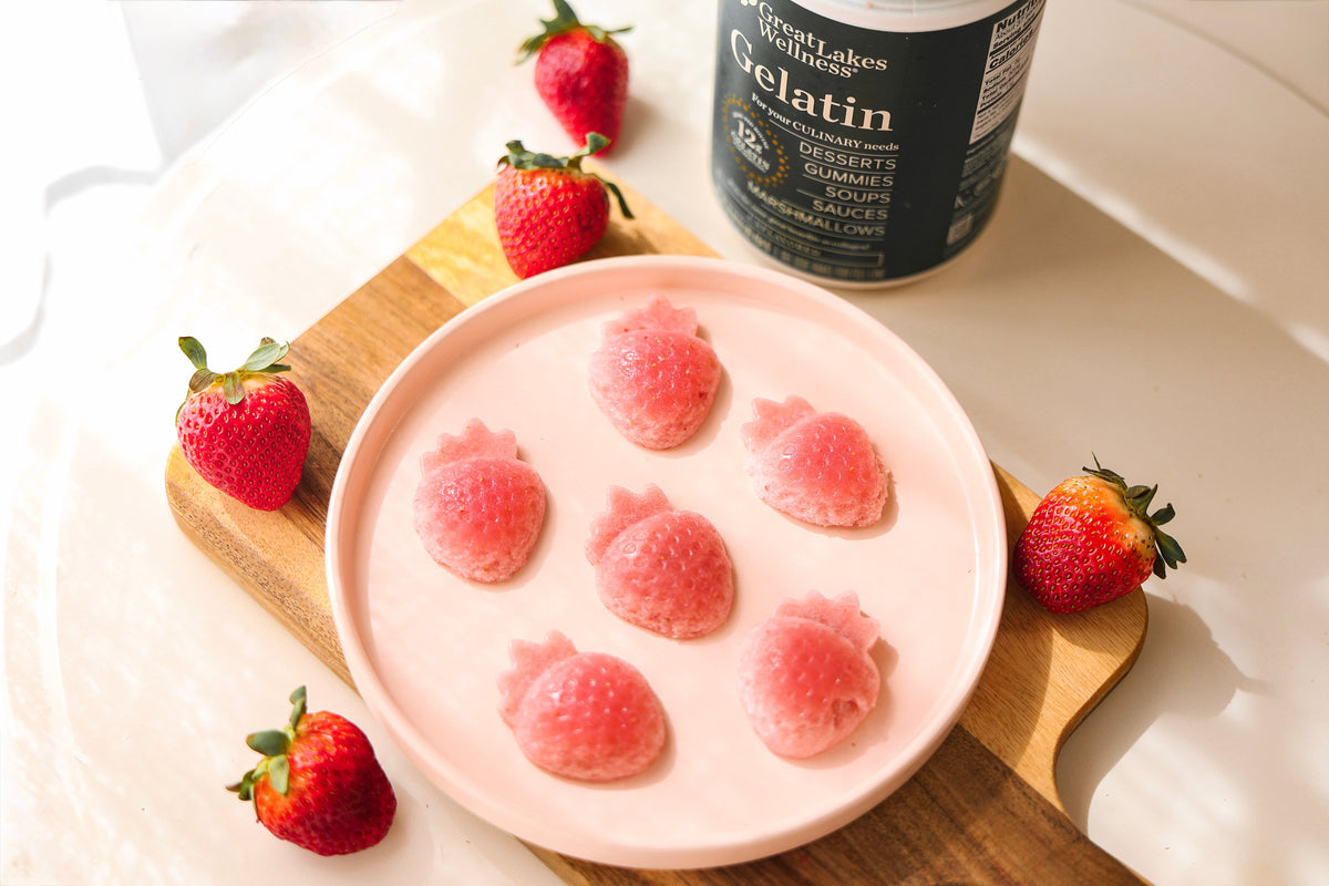 Strawberry Gelatin Gummies