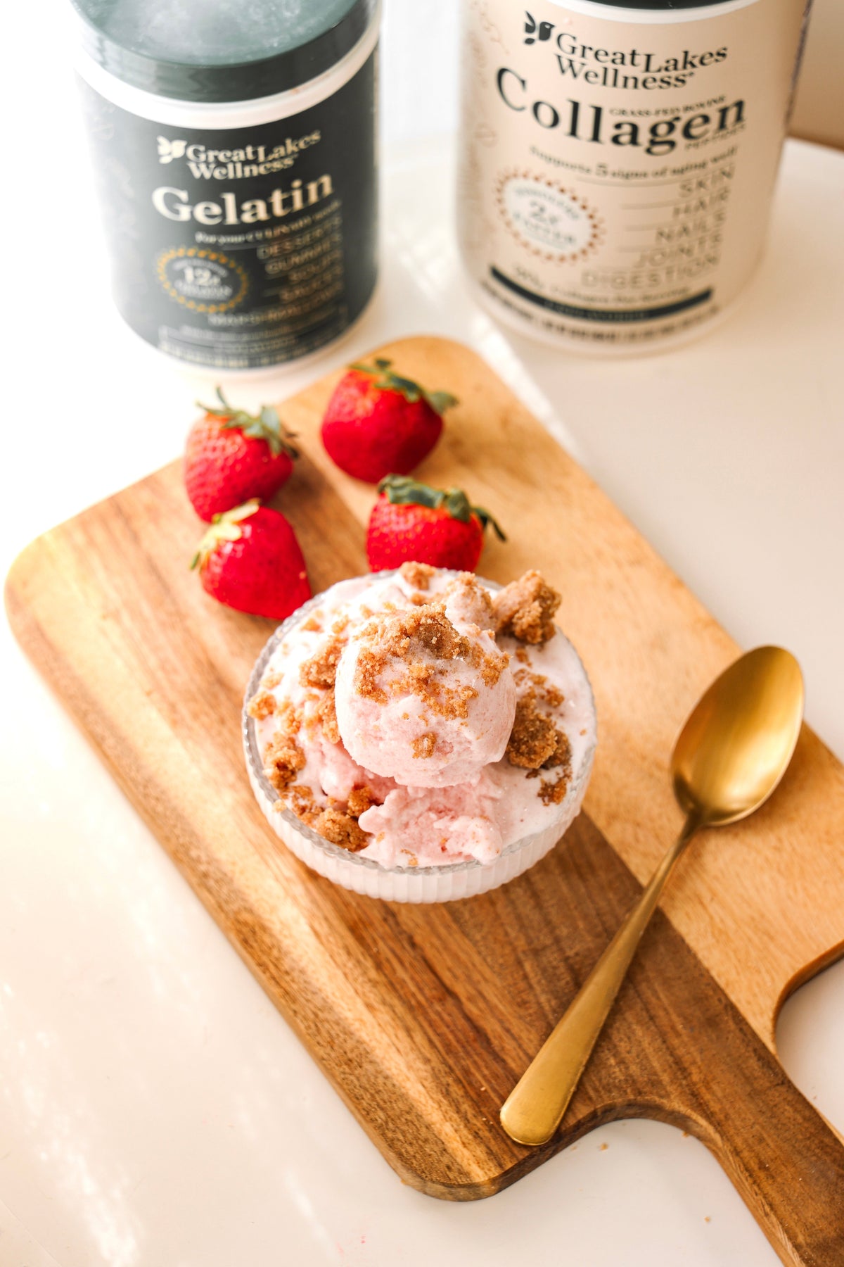 Strawberry Cheesecake Collagen Ninja Creami