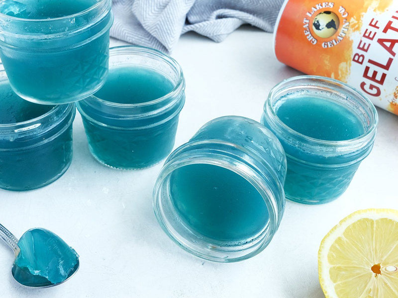 Blue Lemonade Jello Cups
