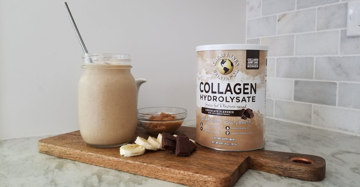 Healthy Chocolate Collagen Milkshake