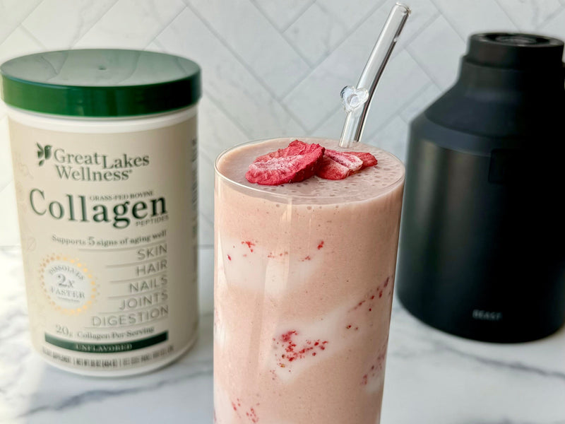 Strawberry Cloud Collagen Smoothie