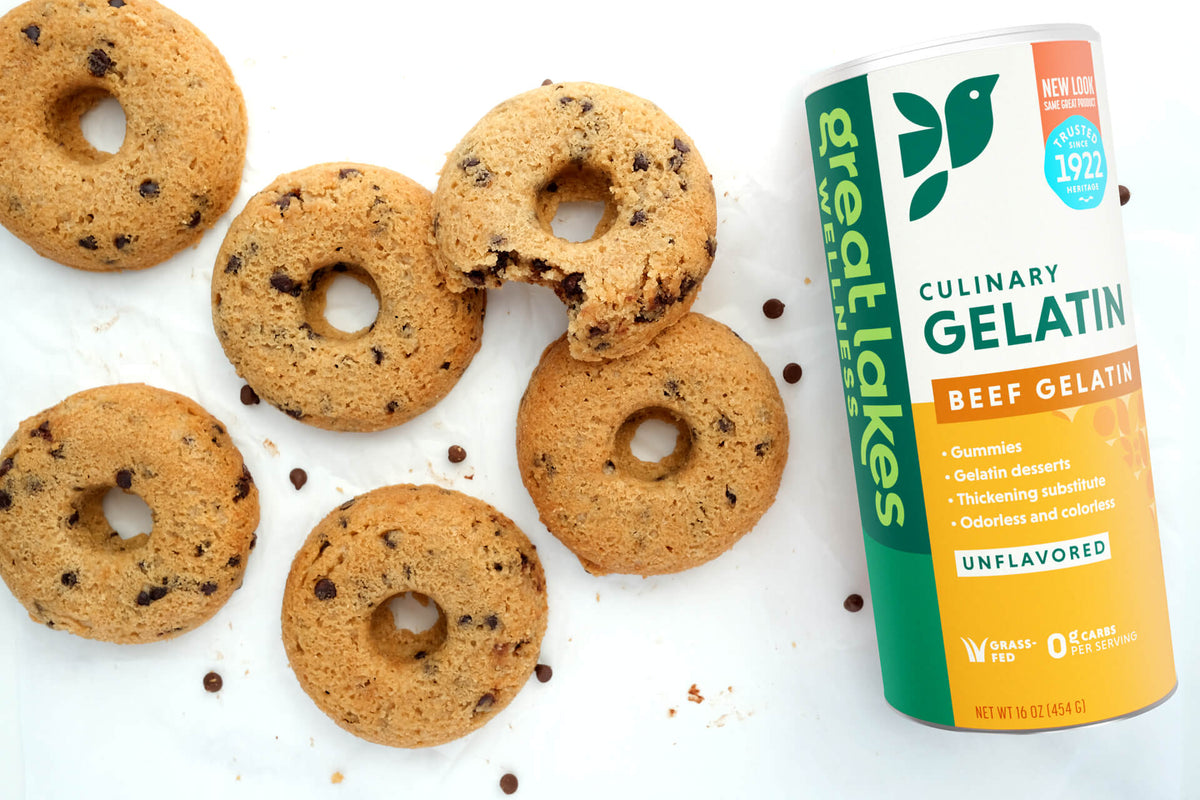 Baked Chocolate Chip Donuts *egg free, paleo*