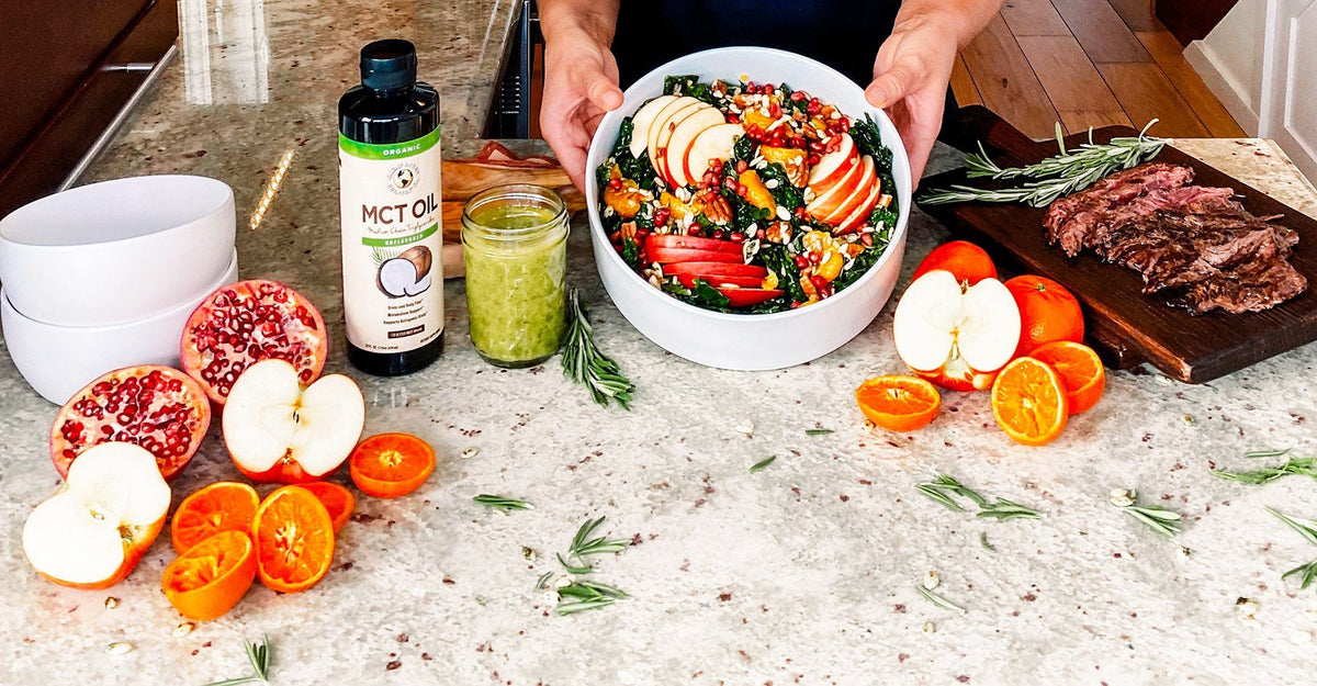 Fall Harvest Salad with Rosemary Mandarin Dressing