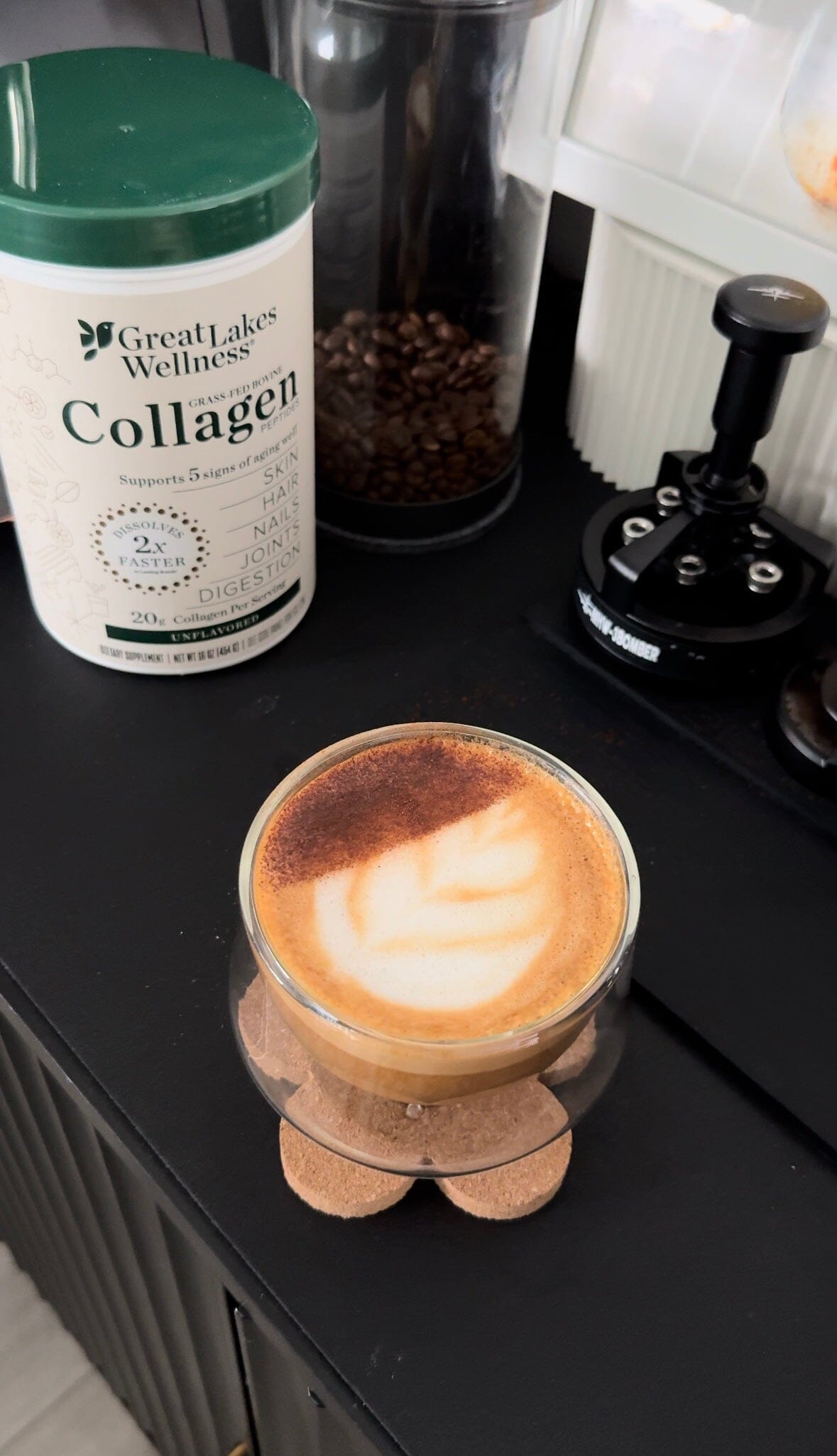 Maple Cinnamon Latte with Collagen