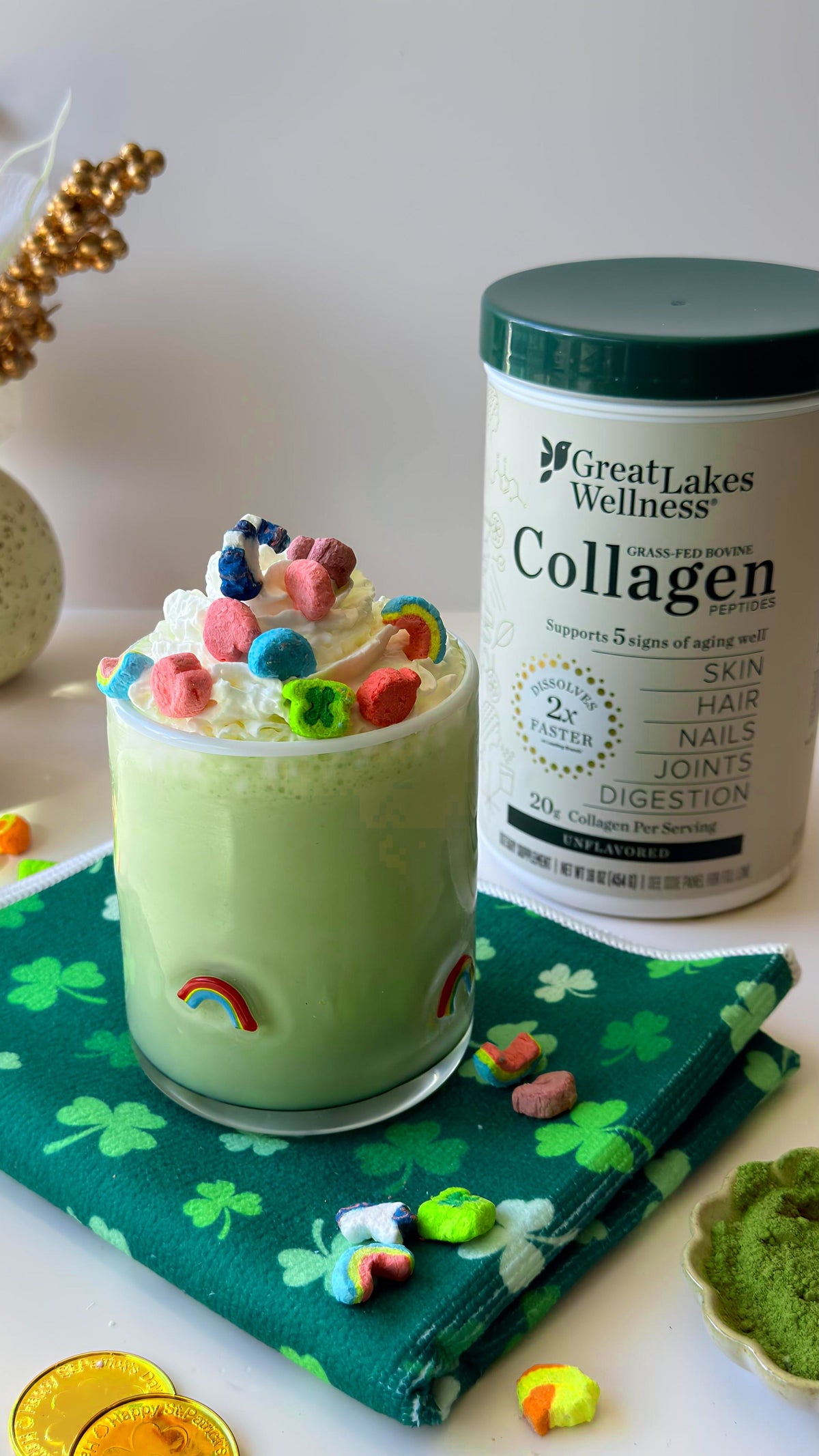 Lucky Matcha Collagen Frappe