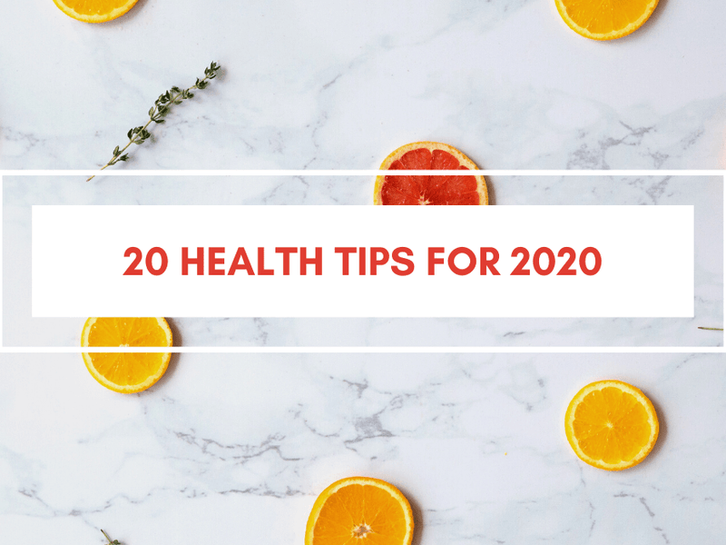 20 Health Tips for 2020