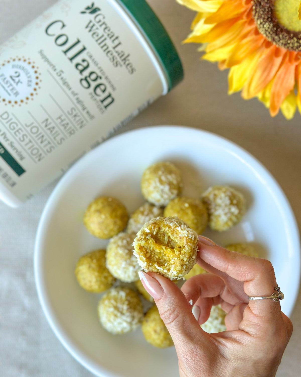 Mango Collagen Energy Bites