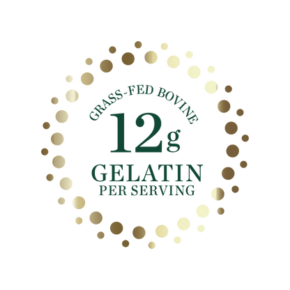 Great Lakes Wellness Beef Gelatin 12g grass-fed bovine gelatin per serving badge