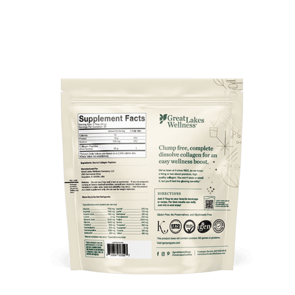 4lb Collagen Peptides grass-fed bovine supplement for skin hair nails joints digestion support