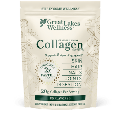 8lb Collagen Peptides grass-fed bovine collagen powder for skin hair nails joints digestion support unflavored dietary supplement
