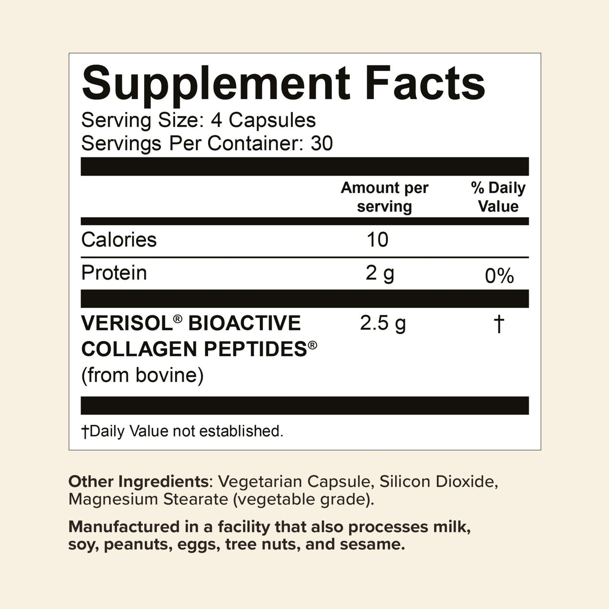 Great Lakes Wellness Collagen Capsules with 2.5g VERISOL collagen peptides for skin, hair, and nail health