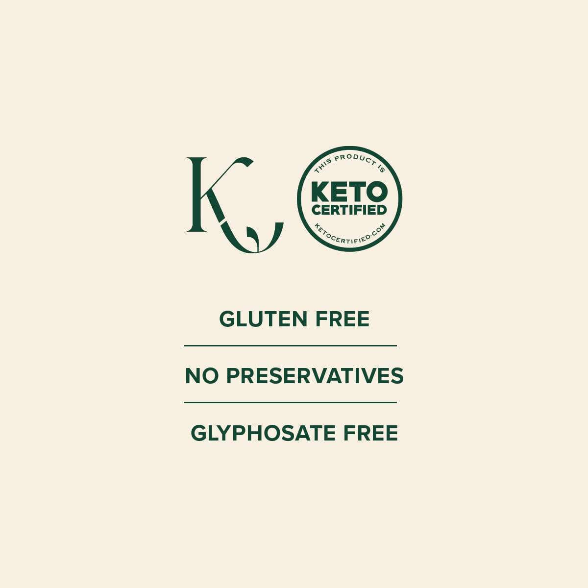 Beauty Boost Advanced Collagen gluten free keto certified supplement with no preservatives and glyphosate free label