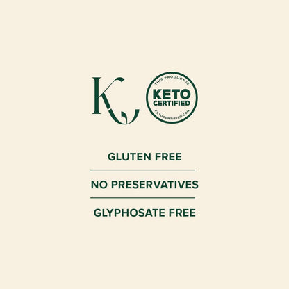 Beauty Boost Advanced Collagen gluten free keto certified supplement with no preservatives and glyphosate free label