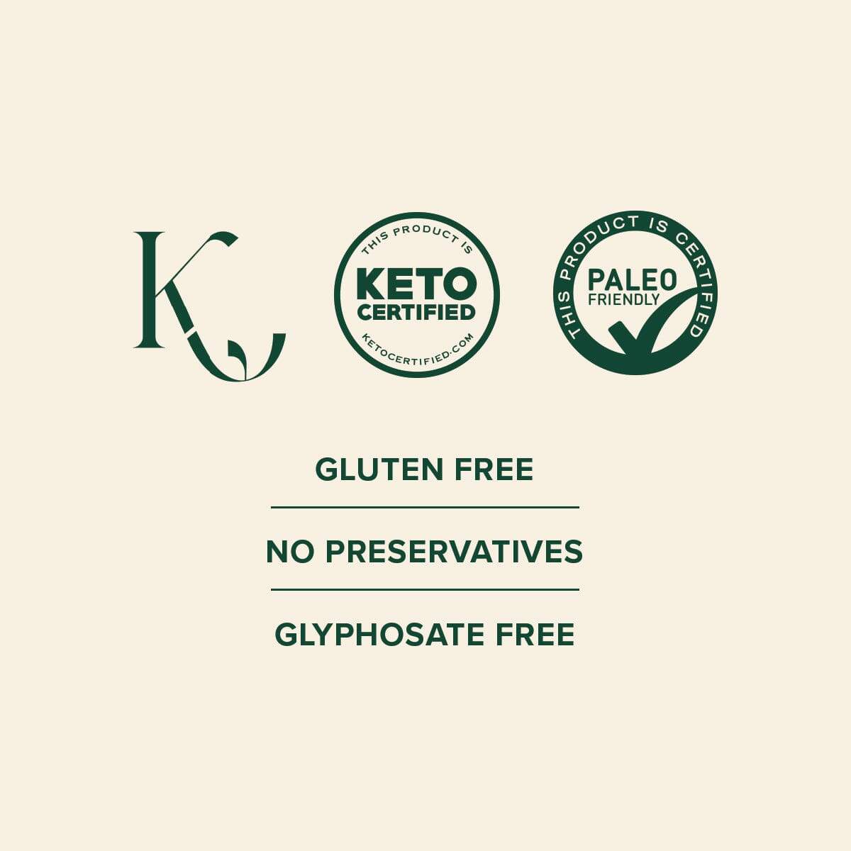20ct Collagen Peptides stick pack gluten free keto paleo certified with no preservatives and glyphosate free