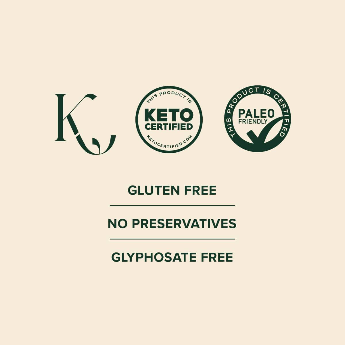 20oz Collagen Peptides gluten free keto and paleo certified no preservatives glyphosate free