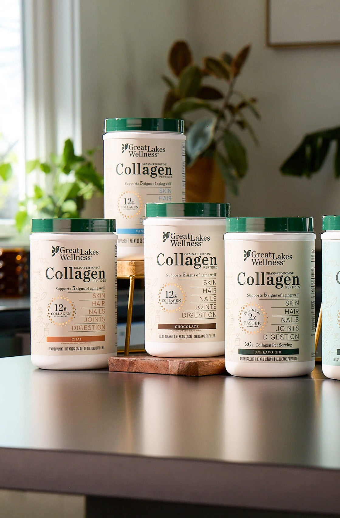 12ct Flavored Collagen Peptide Pack for Healthy Hair & Skin