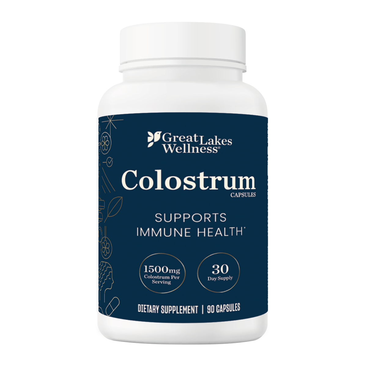 Great Lakes Wellness Capsules Trio Bundle with Creatine, Collagen, and Colostrum for strength, beauty, and immune support
