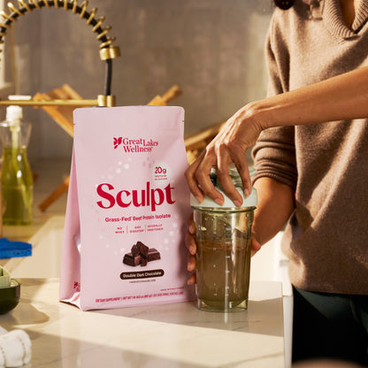 Sculpt Grass-Fed Beef Protein Isolate for Women – Double Dark Chocolate