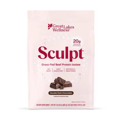 Sculpt Grass-Fed Beef Protein Isolate for Women – Double Dark Chocolate