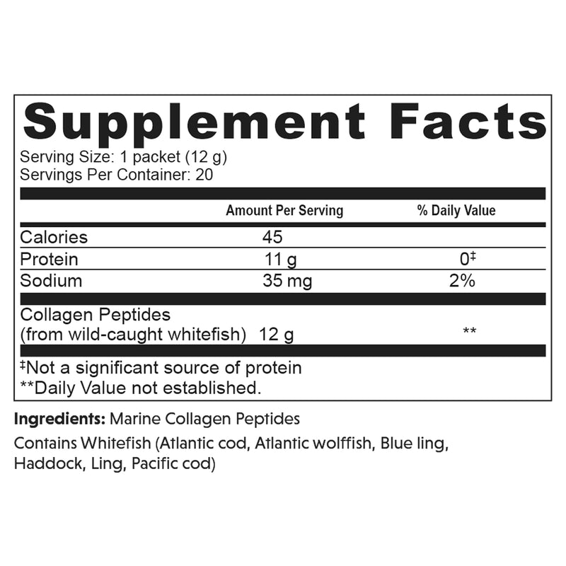 20ct Daily Marine Collagen Peptides Stick Pack
