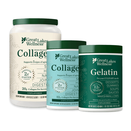 Taste of Great Lakes Bundle featuring collagen peptides, marine collagen, and beef gelatin for wellness