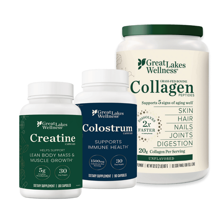Daily Wellness Bundle - Total Body Support with Collagen, Creatine ...